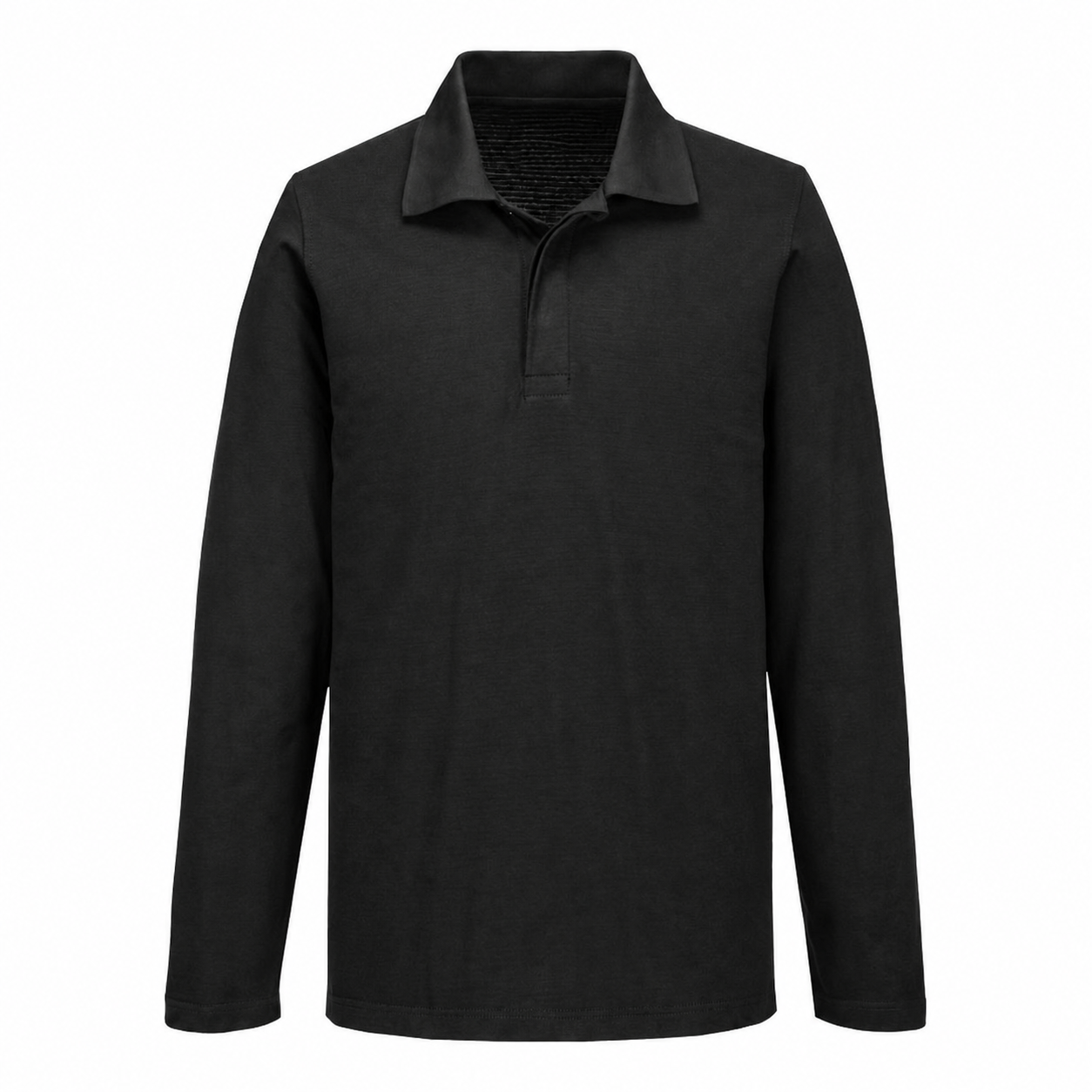 SH_SHIRT SH23 - Anti-Static ESD Polo Shirt L/S Black - Image 1